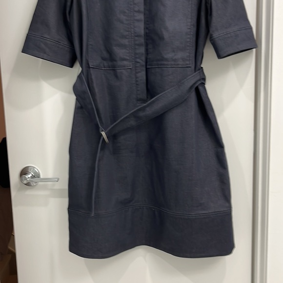 Barely worn halogen dark denim jean jean dress - Picture 3 of 7